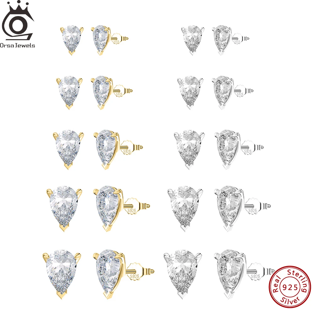 ORSA JEWELS 8A Cubic Zirconia Stud Earrings 100% 925 Sterling Silver Shiny CZ Hypoallergenic Daily Zirconia Stud Earrings LZE02
ORSA JEWELS 8A Cubic Zirconia Stud Earrings 100% 925 Sterling Silver Shiny CZ Hypoallergenic Daily Zirconia Stud Earrings LZE02
