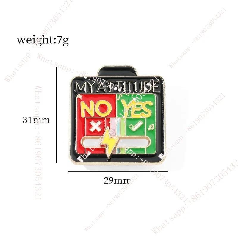 Mood-shifting metal brooch, sliding personality social
Mood-shifting metal brooch, sliding personality social