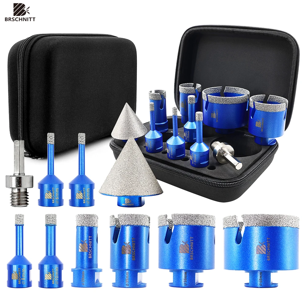 BRSCHNITT Diamond Drill Bit Milling Bit Adapter for Tile Granite Marble Stone Chamfer Bit Diamond Hole Saw Core Bit
BRSCHNITT Diamond Drill Bit Milling Bit Adapter for Tile Granite Marble Stone Chamfer Bit Diamond Hole Saw Core Bit
