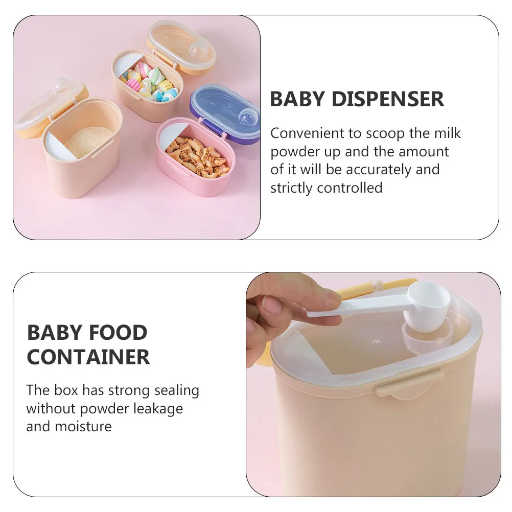 Milk Powder Box Large Capacity Crown Yellow Baby Travel Food Container Formula Dispenser Storage Sealed Snack Box
Milk Powder Box Large Capacity Crown Yellow Baby Travel Food Container Formula Dispenser Storage Sealed Snack Box