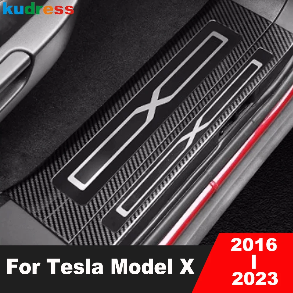 Door Sill Scuff Plate Cover For Tesla Model X 2016-2020 2021 2022 2023 Steel Car Welcome Pedal Protector Guard Car Accessories
Door Sill Scuff Plate Cover For Tesla Model X 2016-2020 2021 2022 2023 Steel Car Welcome Pedal Protector Guard Car Accessories