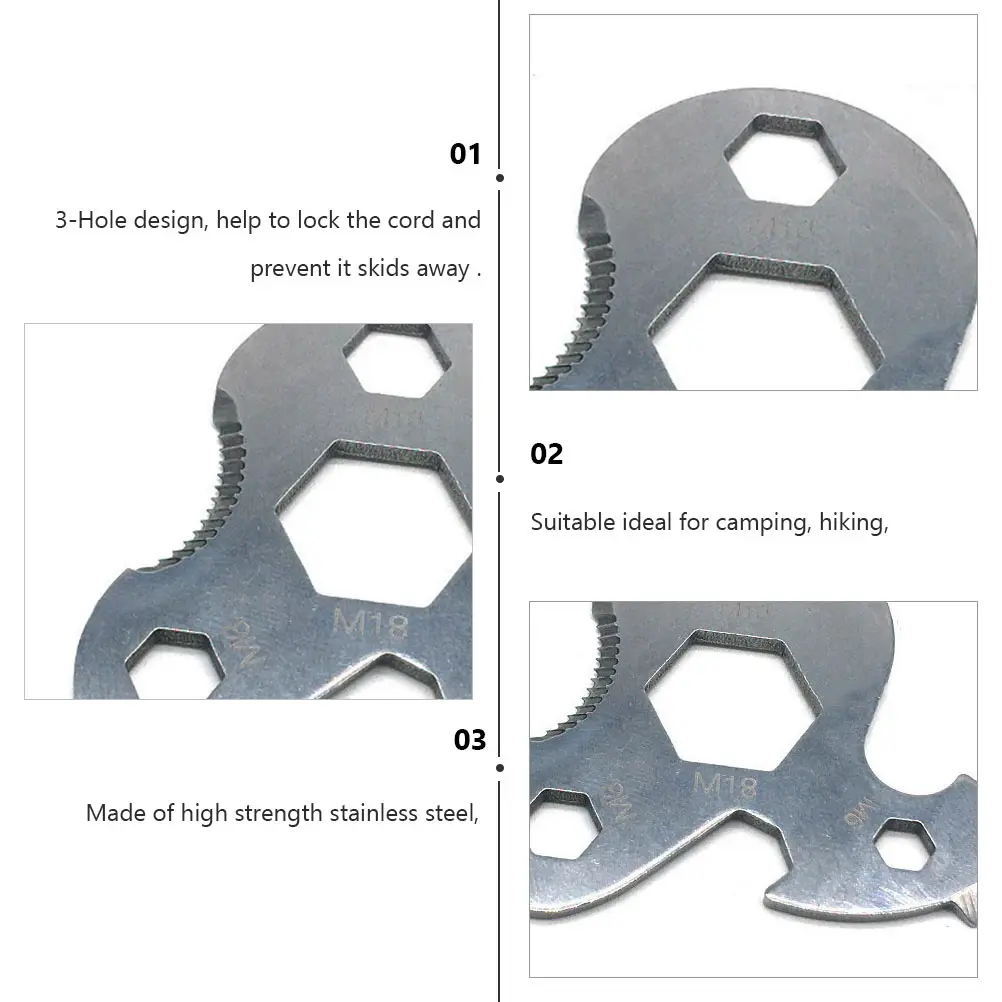 2 Pcs Quick Knot Tool High Strength Stainless Steel Camping Hiking Guyline Cord Adjuster Tent Tensioner Outdoor Accessories
2 Pcs Quick Knot Tool High Strength Stainless Steel Camping Hiking Guyline Cord Adjuster Tent Tensioner Outdoor Accessories