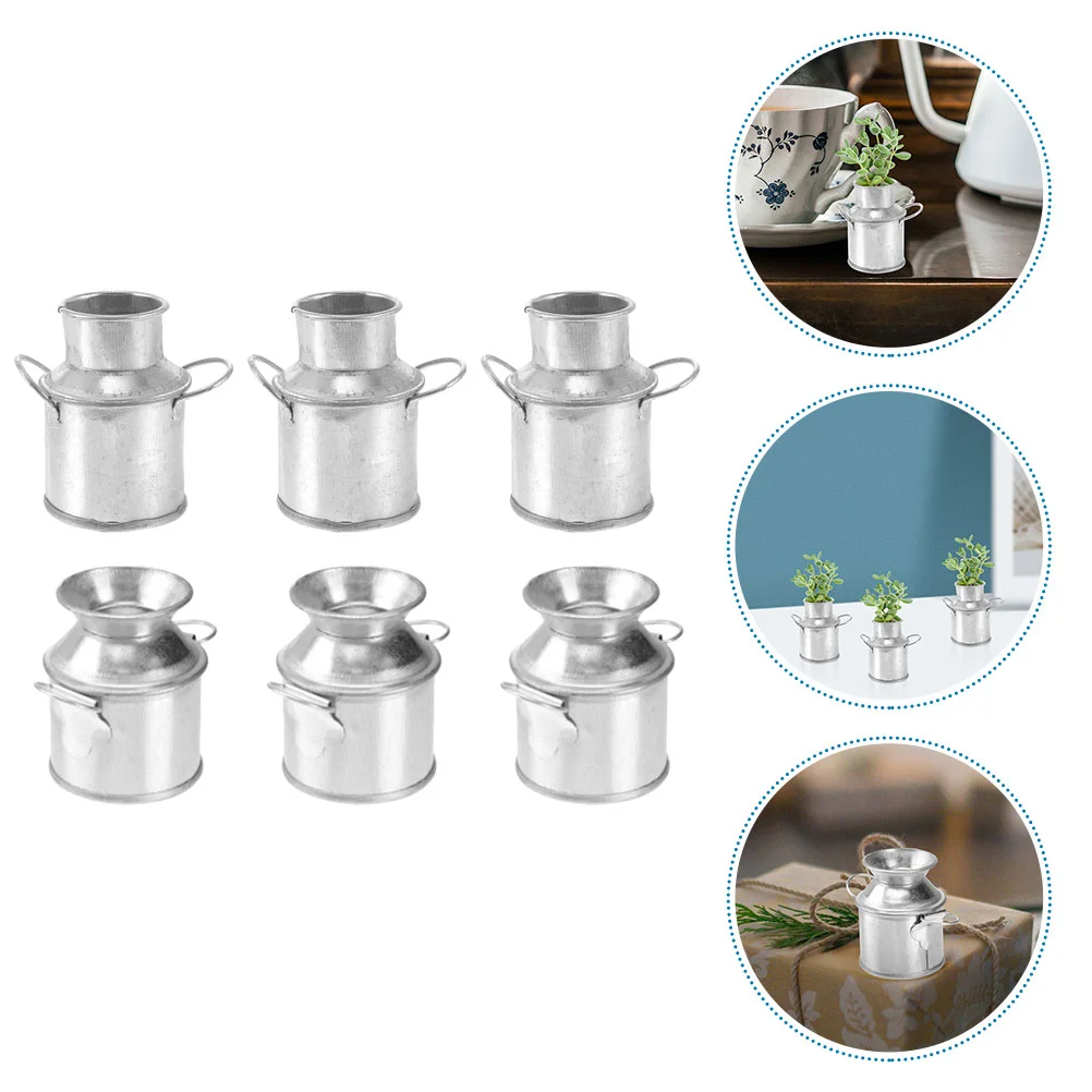 6 Pcs Milk Jug Tin Bucket Kids Buckets Toy Mini for Decor Vase Kettle Iron Vases Small Child
6 Pcs Milk Jug Tin Bucket Kids Buckets Toy Mini for Decor Vase Kettle Iron Vases Small Child