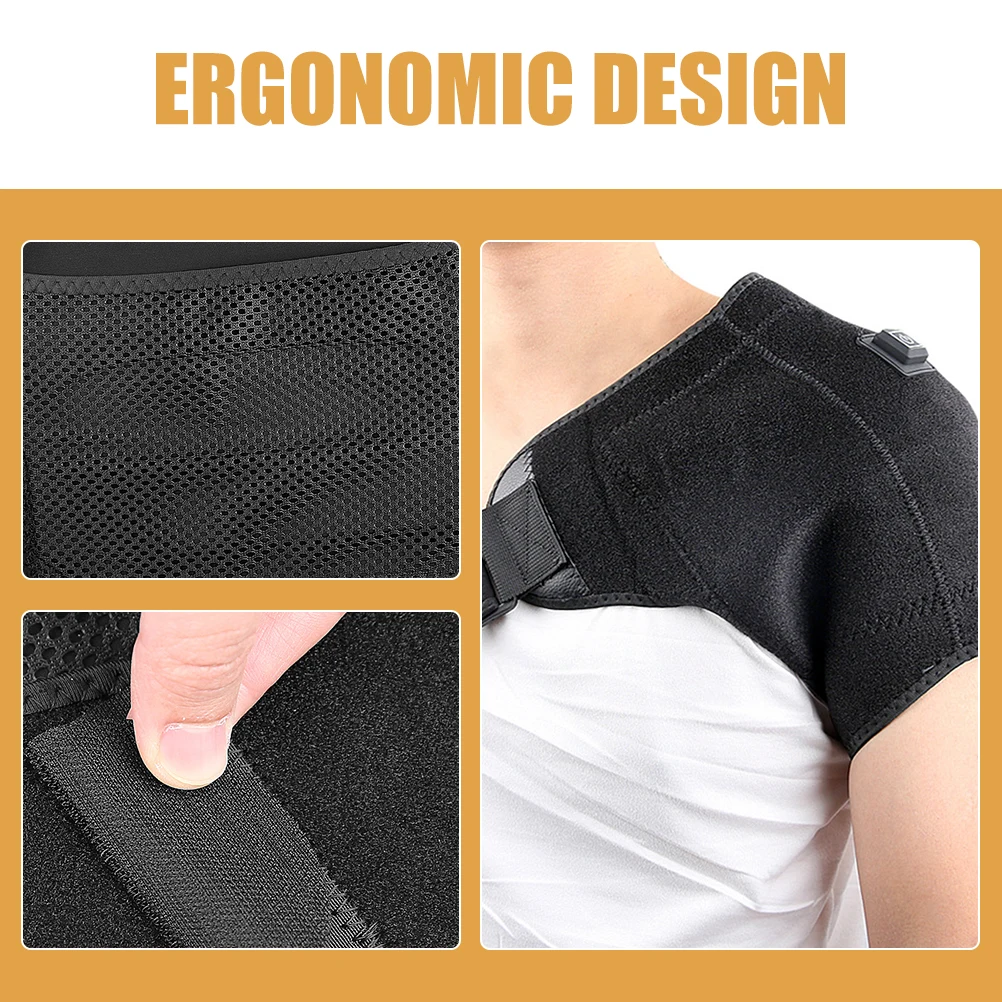 Electric Heat Shoulder Brace Heating Pad Black Universal Size 3 Temp Adjustable USB Men Women Sports Injury Recovery Shoulder
Electric Heat Shoulder Brace Heating Pad Black Universal Size 3 Temp Adjustable USB Men Women Sports Injury Recovery Shoulder