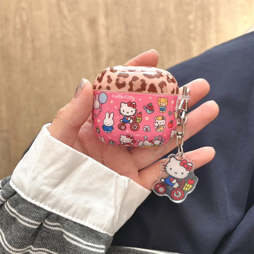 Cute Rabbit Hellokitty Earphone Case for Apple Airpods Pro 3 Pro 2 Airpods 4 3 2 Cover With Charm Kawaii Headphone Case Fundas 
Cute Rabbit Hellokitty Earphone Case for Apple Airpods Pro 3 Pro 2 Airpods 4 3 2 Cover With Charm Kawaii Headphone Case Fundas