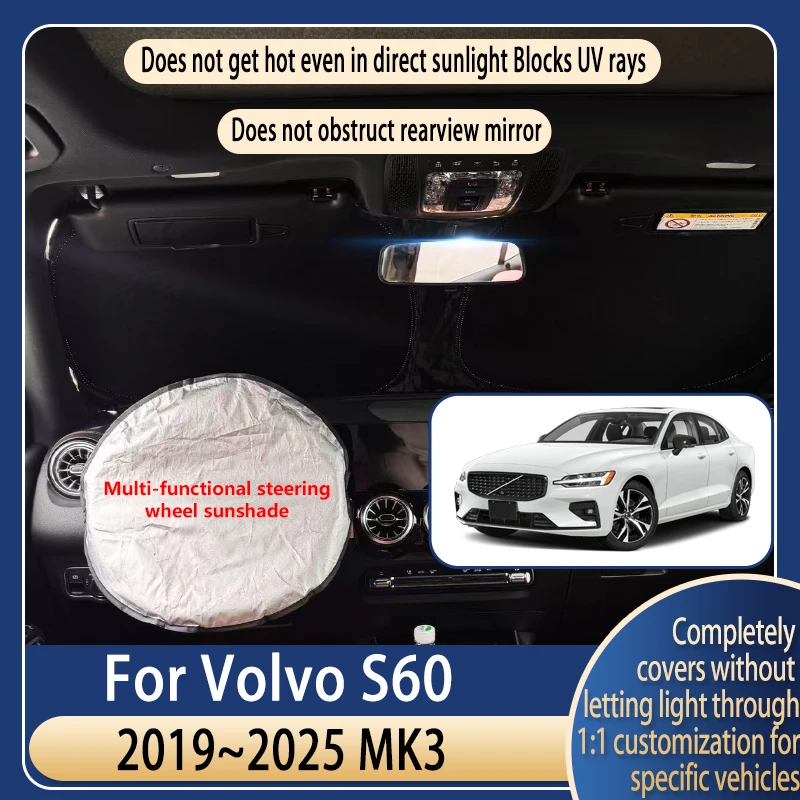 Steering wheel Car Sun Visor For Volvo S60 2019~2025 MK3 Summer Cooling Auto Accessories Front Windshield Sunshade Heat Insulati
Steering wheel Car Sun Visor For Volvo S60 2019~2025 MK3 Summer Cooling Auto Accessories Front Windshield Sunshade Heat Insulati