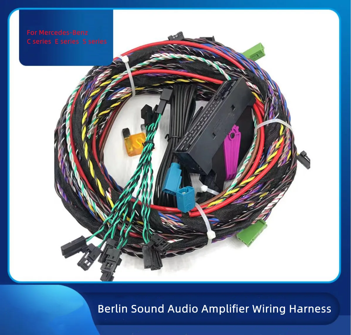 For Mercedes Benz C E S-Class Audio Upgrade and Modification for Mercedes Benz Berlin Sound Amplifier Harness Power Cord
For Mercedes Benz C E S-Class Audio Upgrade and Modification for Mercedes Benz Berlin Sound Amplifier Harness Power Cord