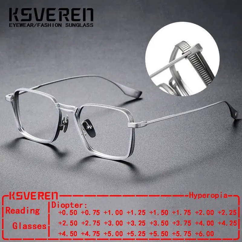 KSVEREN Classic Square Reading Glasses Retro Optical Eyewear Frame For Men Women Presbyopic Prescription Glasses
KSVEREN Classic Square Reading Glasses Retro Optical Eyewear Frame For Men Women Presbyopic Prescription Glasses