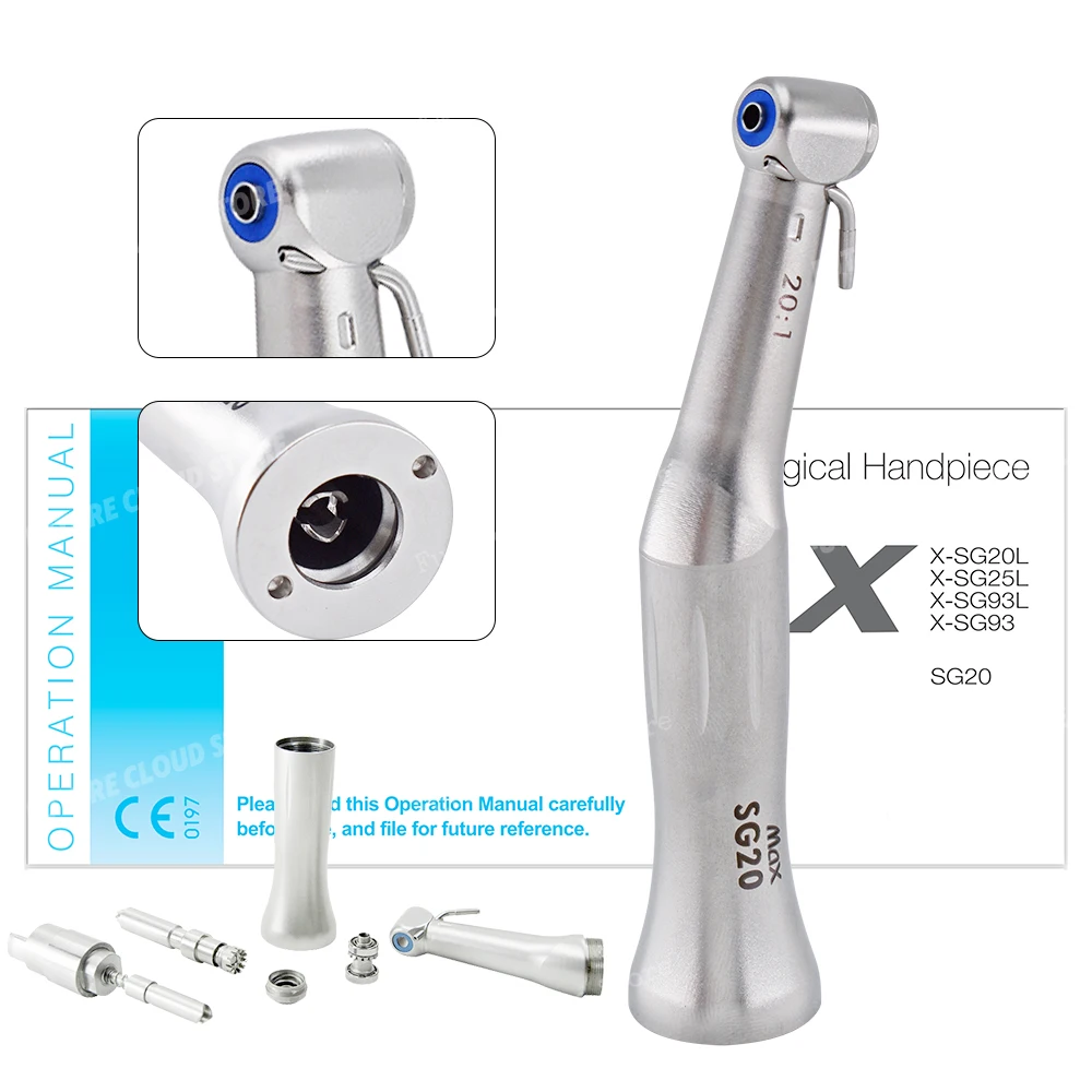Dental Implants Micromotor Polishing Tools Hot Dental 20:1 Metal CE Turbo Handset Sirona Reverse Angle Slow Handset
Dental Implants Micromotor Polishing Tools Hot Dental 20:1 Metal CE Turbo Handset Sirona Reverse Angle Slow Handset