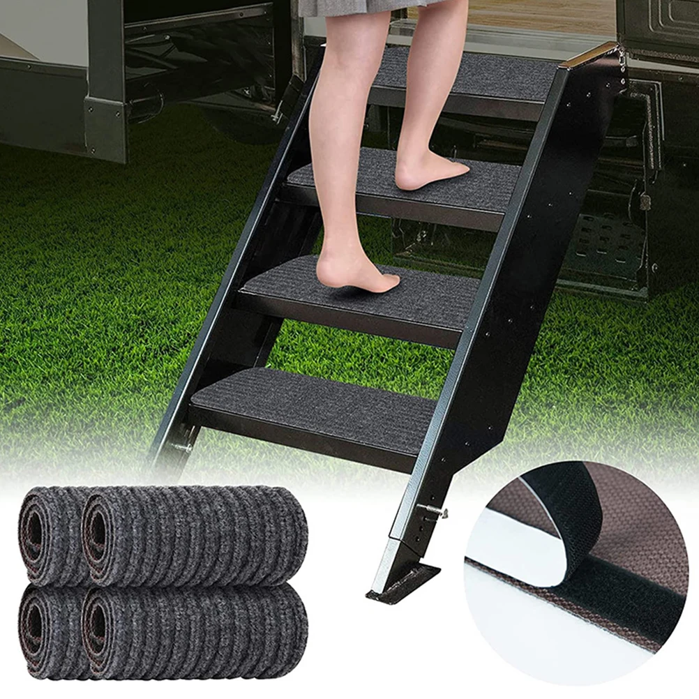 4Pcs Stair Treads Polyester Rv Step Covers Non Slip Camper Stair Mats Travel Trailer Step Covers Accessories Rv Carpet
4Pcs Stair Treads Polyester Rv Step Covers Non Slip Camper Stair Mats Travel Trailer Step Covers Accessories Rv Carpet