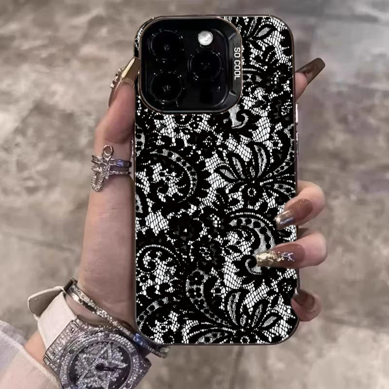 Fashion Lace Black Laser Phone Case For Xiaomi Redmi Note 14 Pro Plus5G 13 12 11 10 Redmi 15C 14C 13C Shockproof Hard Back Cover
Fashion Lace Black Laser Phone Case For Xiaomi Redmi Note 14 Pro Plus5G 13 12 11 10 Redmi 15C 14C 13C Shockproof Hard Back Cover