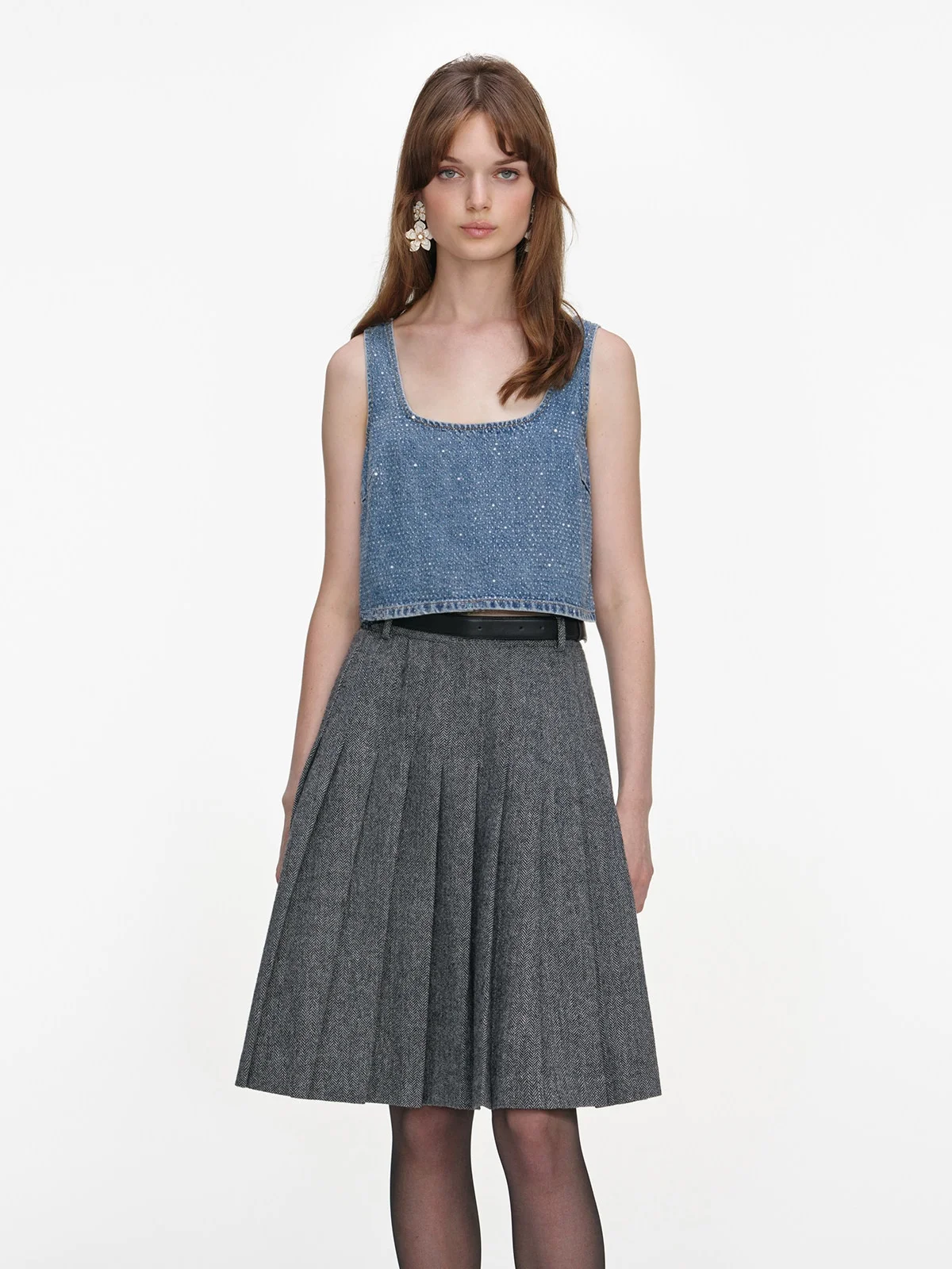 Summer New Women's Short Diamond U-Neck Vest Top Light Denim Blue Design Sense Qilang Sp Home Commute Style Cotton Blend
Summer New Women's Short Diamond U-Neck Vest Top Light Denim Blue Design Sense Qilang Sp Home Commute Style Cotton Blend