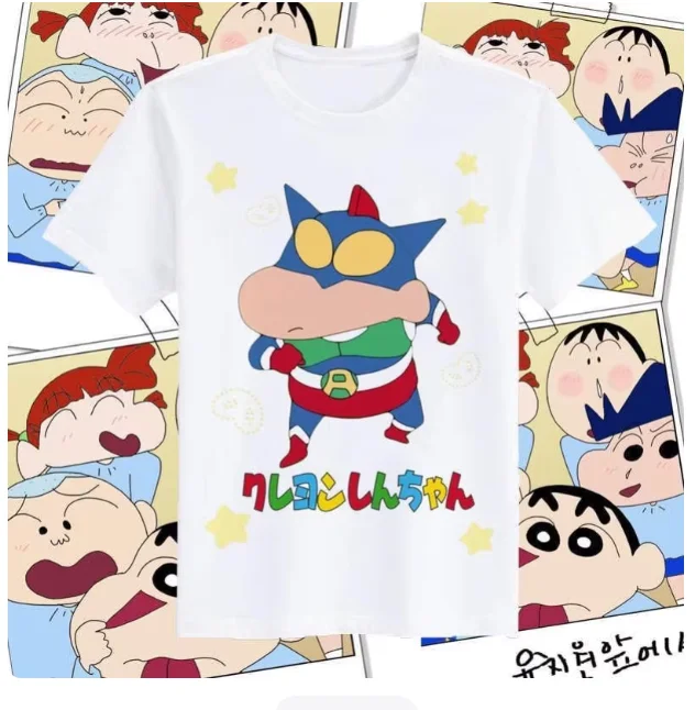 2026 Summer Comic Form Crayon Shin-chan Image 100% Cotton Printed Oversize Casual T-shirt Adult Children Parent-child Top y2k.
2026 Summer Comic Form Crayon Shin-chan Image 100% Cotton Printed Oversize Casual T-shirt Adult Children Parent-child Top y2k.