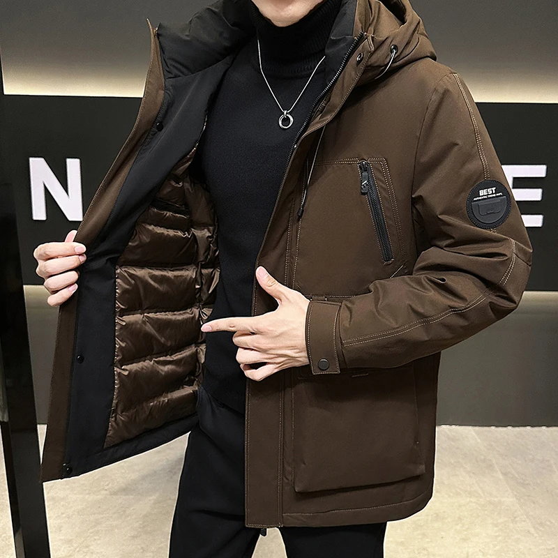 2024 New High Quality Men's Winter Warm Jacket Fleece Parka Coat Black Hooded Windbreaker Outwear Fleece Jacket Long Parkas
2024 New High Quality Men's Winter Warm Jacket Fleece Parka Coat Black Hooded Windbreaker Outwear Fleece Jacket Long Parkas