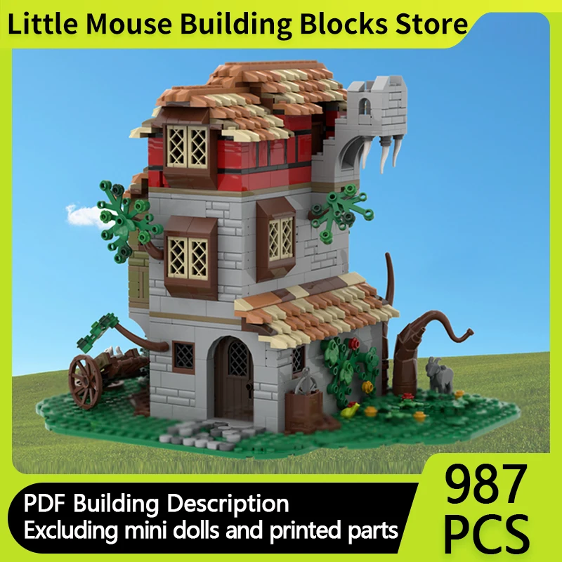 Medieval Castle Model MOC Building Bricks Village Herbal Cottage Modular Technology Gifts Holiday Assemble Children Toys Suit
Medieval Castle Model MOC Building Bricks Village Herbal Cottage Modular Technology Gifts Holiday Assemble Children Toys Suit
