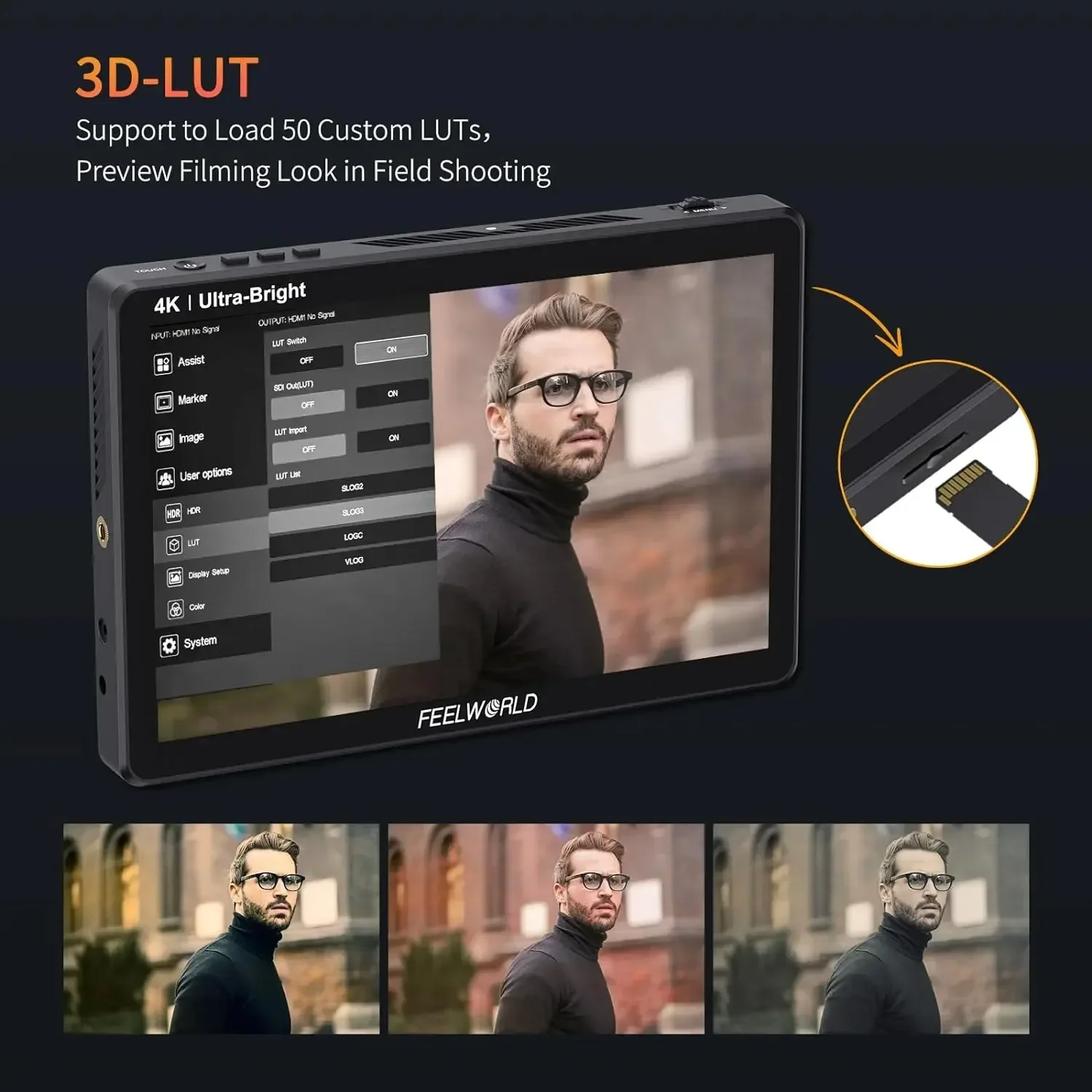 FEELWORLD LUT11H 10.1 Inch 4K HDMI I/O 1920x1200 3D LUT Touch Screen F970 External Power Kit2000nit IPS Monitor
FEELWORLD LUT11H 10.1 Inch 4K HDMI I/O 1920x1200 3D LUT Touch Screen F970 External Power Kit2000nit IPS Monitor