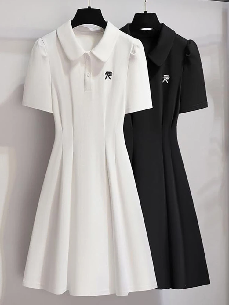 2023 Sweet Woman Polo Shirt Dress Solid Summer Short Sleeve Fashion Waist Zipper Casual Elegant Cute Robe Female Chic Vestido
2023 Sweet Woman Polo Shirt Dress Solid Summer Short Sleeve Fashion Waist Zipper Casual Elegant Cute Robe Female Chic Vestido