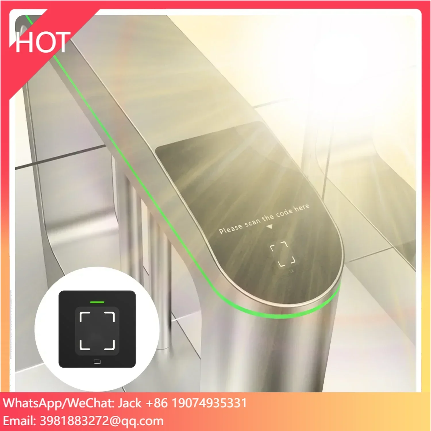 M350 QR Code Reader Module NFC Scanner and Door Gate Product for Access Control System Scanning Applications
M350 QR Code Reader Module NFC Scanner and Door Gate Product for Access Control System Scanning Applications