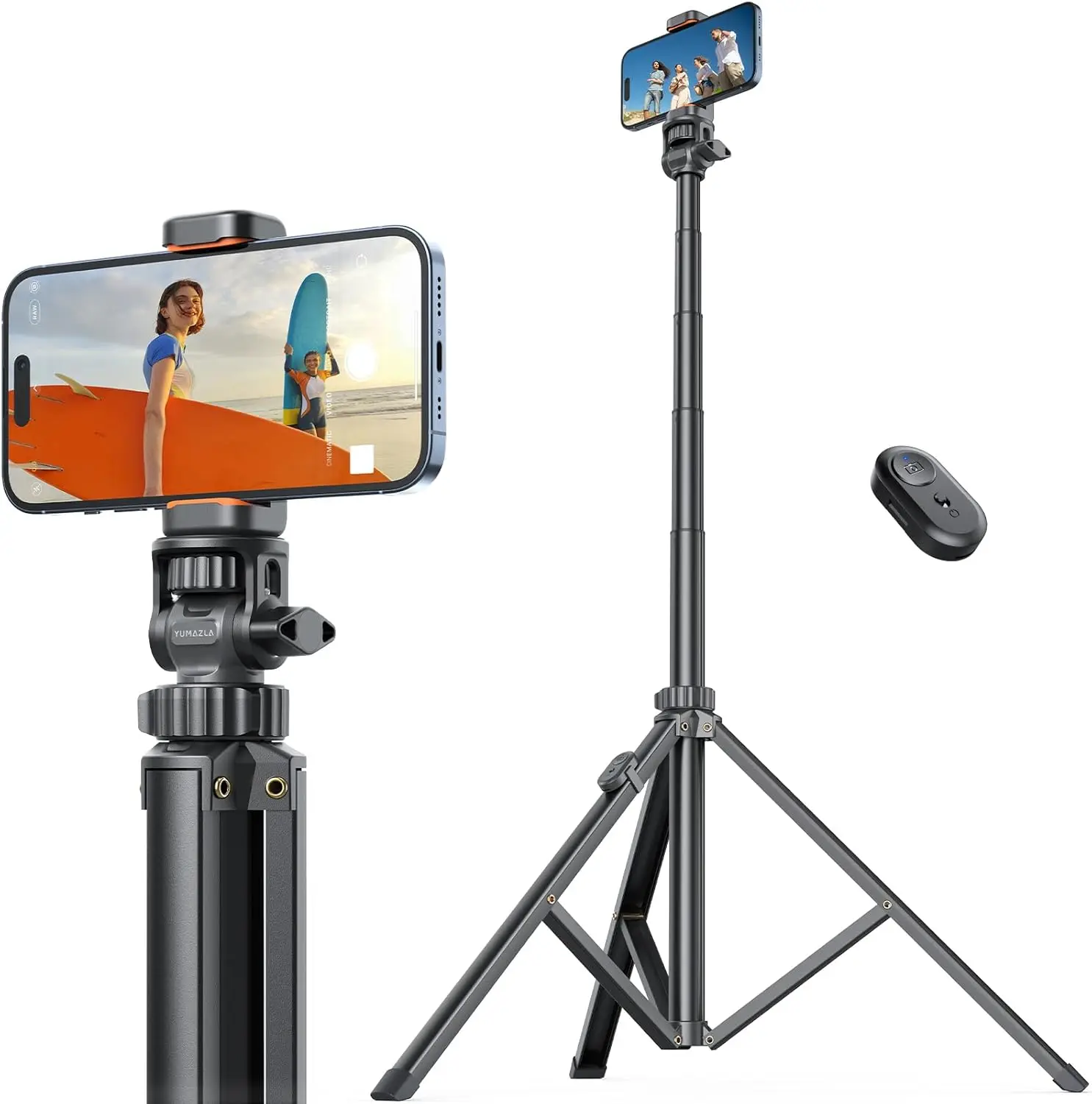 71" Extendable Aluminum Phone Tripod, Portable Stand for Video Recording, Compatible with Smartphones & DSLR
71" Extendable Aluminum Phone Tripod, Portable Stand for Video Recording, Compatible with Smartphones & DSLR