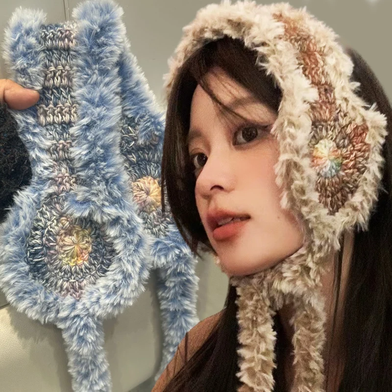 Y2K Gradual Change Color Knitted Earmuffs for Women Autumn and Winter Korean Retro Plush Warm Versatile Cute Strap Beanies
Y2K Gradual Change Color Knitted Earmuffs for Women Autumn and Winter Korean Retro Plush Warm Versatile Cute Strap Beanies