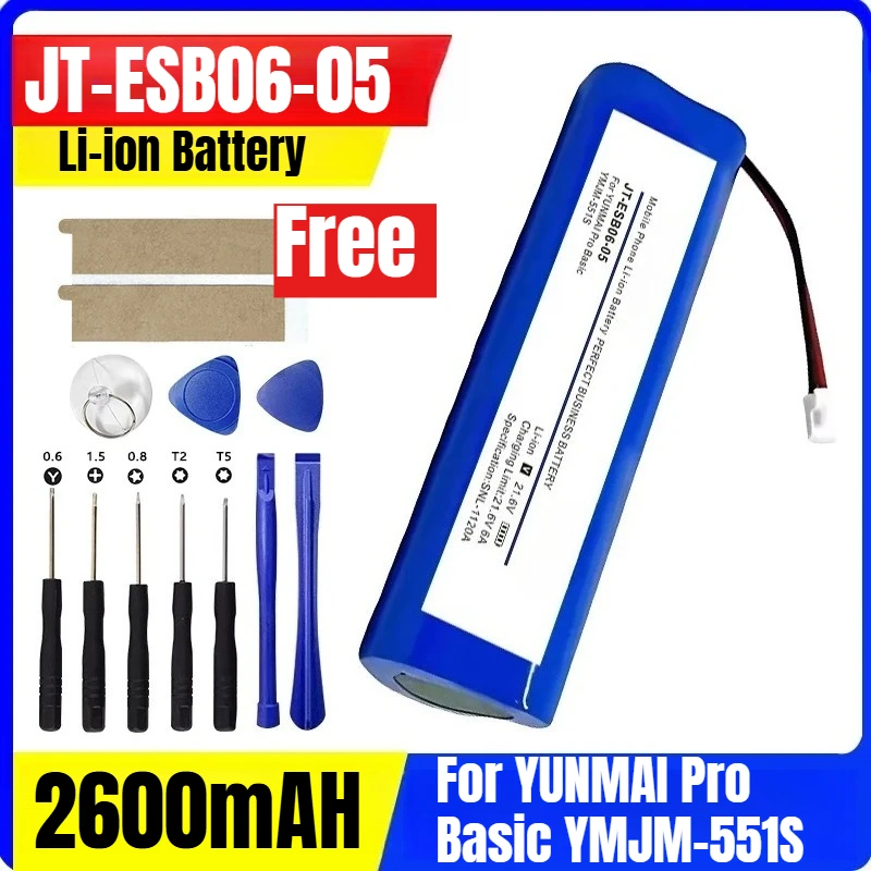 JT-ESB06-05 Li-ion Battery Extended Battery Life for YUNMAI Pro Basic YMJM-551S + Tools
JT-ESB06-05 Li-ion Battery Extended Battery Life for YUNMAI Pro Basic YMJM-551S + Tools