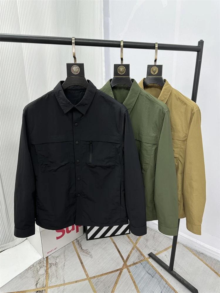 Lightweight Faionable Spring Autumn Men's Workwear Jaet Casual Collar Stand up Waterproof irt Outerwear Stand Fit
Lightweight Faionable Spring Autumn Men's Workwear Jaet Casual Collar Stand up Waterproof irt Outerwear Stand Fit