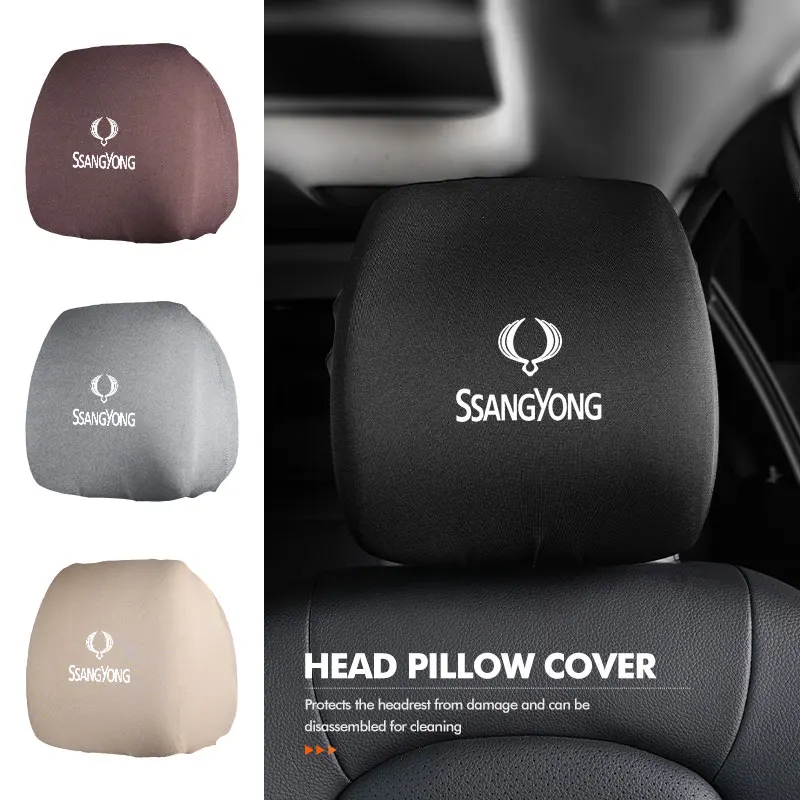 Car Headrest Cover Dustproof Cover Front Seat Head Rests Interior Accessories For SsangYong Rexton Kyron Rodius Tivoli Musso
Car Headrest Cover Dustproof Cover Front Seat Head Rests Interior Accessories For SsangYong Rexton Kyron Rodius Tivoli Musso