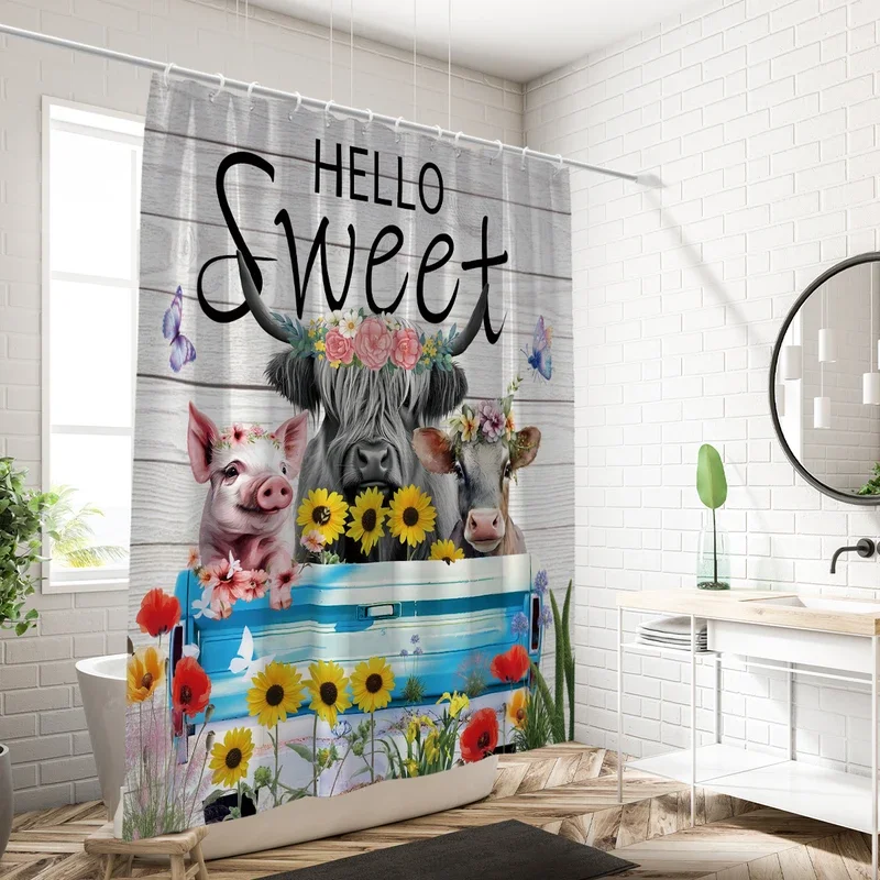 1PC wooden board flowers pattern printed curtain, waterproof, washable, with 12 hooks, bathroom shower, bathtub, homXT6@!
1PC wooden board flowers pattern printed curtain, waterproof, washable, with 12 hooks, bathroom shower, bathtub, homXT6@!