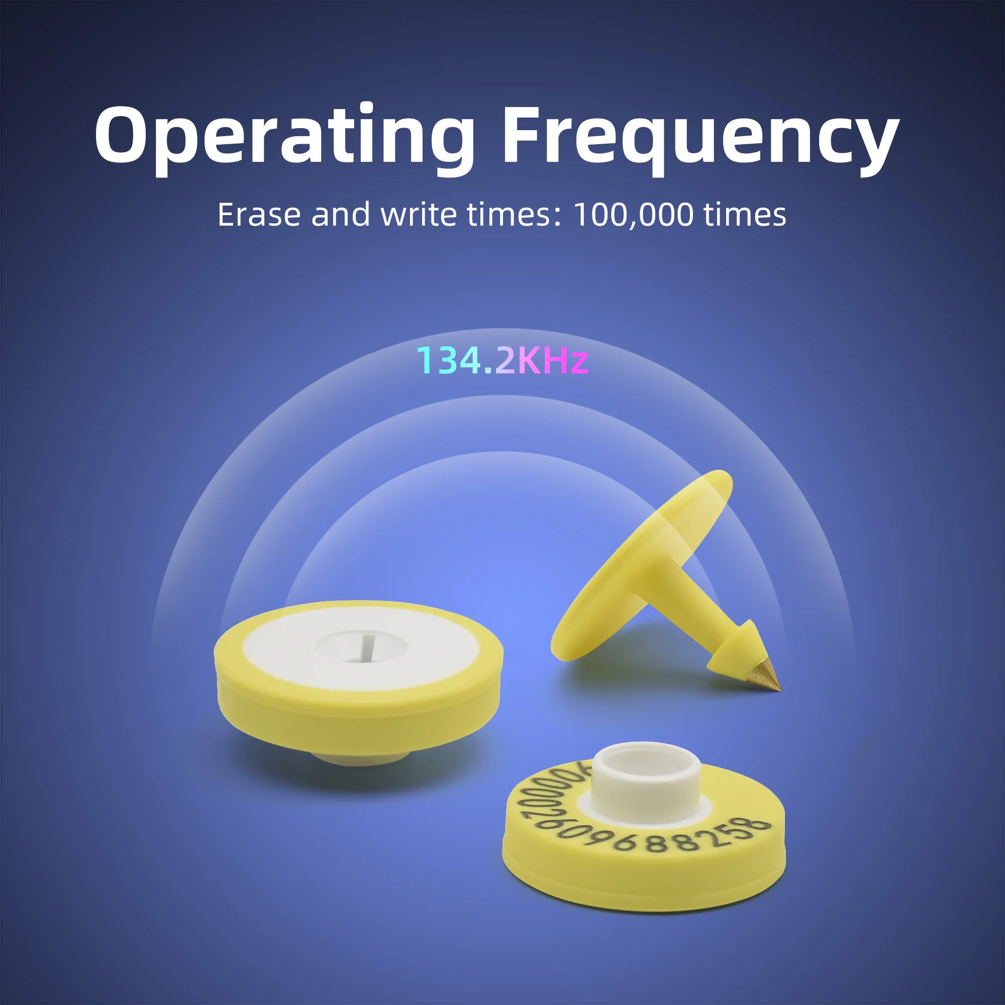 100pcs/lot 134.2khz ISO11784 ISO11785 rfid ear tag for animal cattle sheep pig management
100pcs/lot 134.2khz ISO11784 ISO11785 rfid ear tag for animal cattle sheep pig management