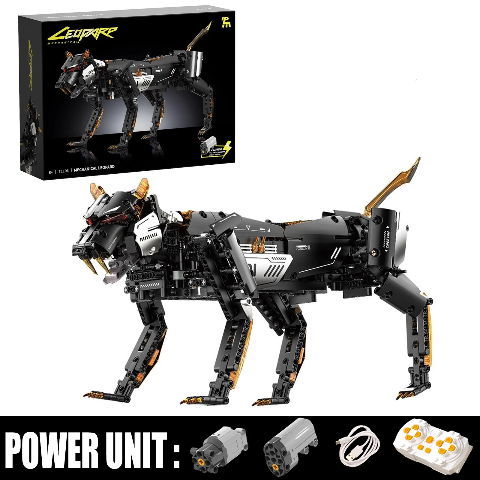 Technology Programmable Remote control Robotic Machinery Panther Building Blocks Kit animals Model Bricks STEM Toys Kids Gifts
Technology Programmable Remote control Robotic Machinery Panther Building Blocks Kit animals Model Bricks STEM Toys Kids Gifts
