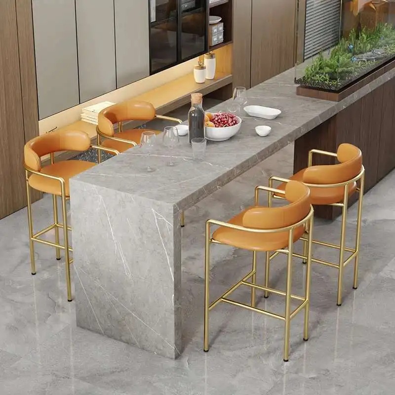 NEW Nordic Bar Chair Fashion Home Leisure Dining Chairs Modern Design Creative Backrest Gold/black High Feet Library Furniture
NEW Nordic Bar Chair Fashion Home Leisure Dining Chairs Modern Design Creative Backrest Gold/black High Feet Library Furniture