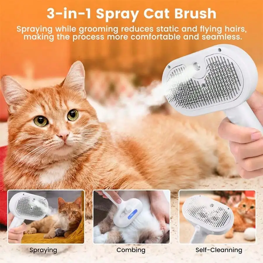 Professional 2-In-1 Pet Grooming Kit: Self-Cleaning Slicker Brush & Free Detangling Comb, Painless Deshedding For Dogs & Cats, No Pulling
Professional 2-In-1 Pet Grooming Kit: Self-Cleaning Slicker Brush & Free Detangling Comb, Painless Deshedding For Dogs & Cats, No Pulling