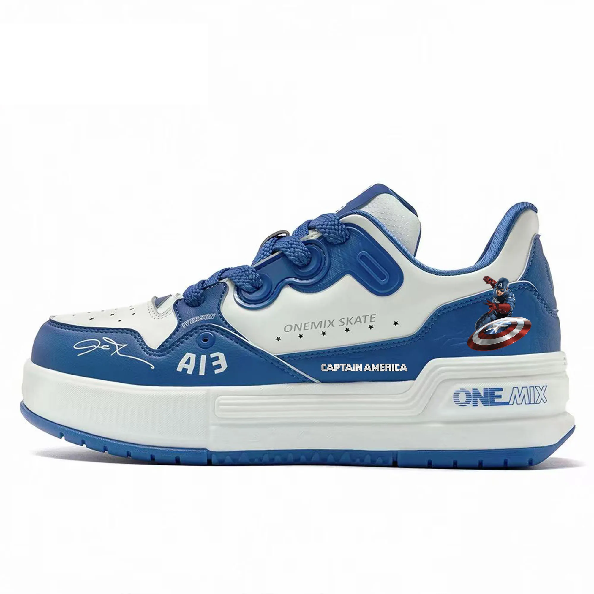 ONEMIX Marvel Captain America Marvel Shock Absorbing Board Shoe Men Women Anti Shock Sports Casual Durable Tailor Made Footwear
ONEMIX Marvel Captain America Marvel Shock Absorbing Board Shoe Men Women Anti Shock Sports Casual Durable Tailor Made Footwear