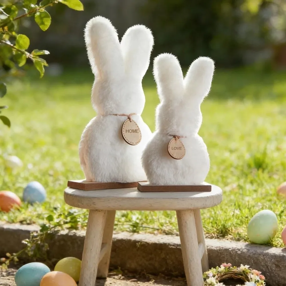 2PCS Cartoon Easter Bunny Ornaments Standing Cute Easter Desktop Ornament Handmade Soft Plush Rabbit Figurine Home Decor
2PCS Cartoon Easter Bunny Ornaments Standing Cute Easter Desktop Ornament Handmade Soft Plush Rabbit Figurine Home Decor