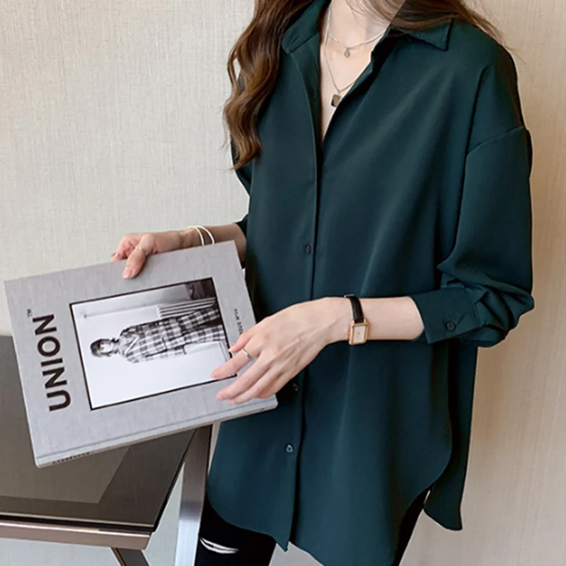 Casual Long Sve Chiffon irt Women's plus Size Spring Autumn Medium Length Versatile Top Korean Sle Button Detail Strai...
Casual Long Sve Chiffon irt Women's plus Size Spring Autumn Medium Length Versatile Top Korean Sle Button Detail Strai...