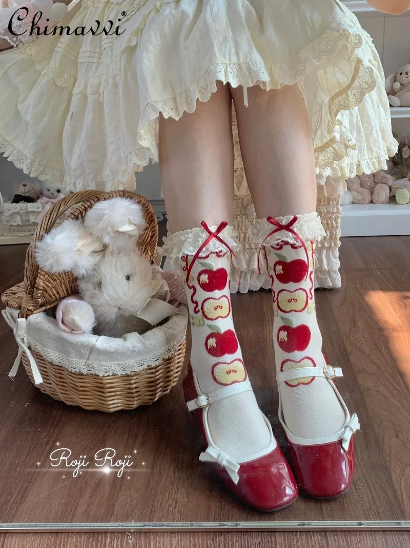Japanese Sweet Lolita Lace Socks for Women 2025 Summer New Cute Girl Breathable Cotton Bow Students Short Y2k Lo Socks
Japanese Sweet Lolita Lace Socks for Women 2025 Summer New Cute Girl Breathable Cotton Bow Students Short Y2k Lo Socks