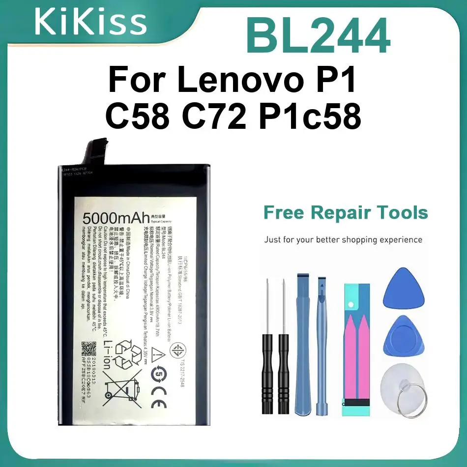 Аккумулятор для мобильного телефона Lenovo P1 C58 C72 P1c58, Li-Ion полимерный аккумулятор BL244
Аккумулятор для мобильного телефона Lenovo P1 C58 C72 P1c58, Li-Ion полимерный аккумулятор BL244