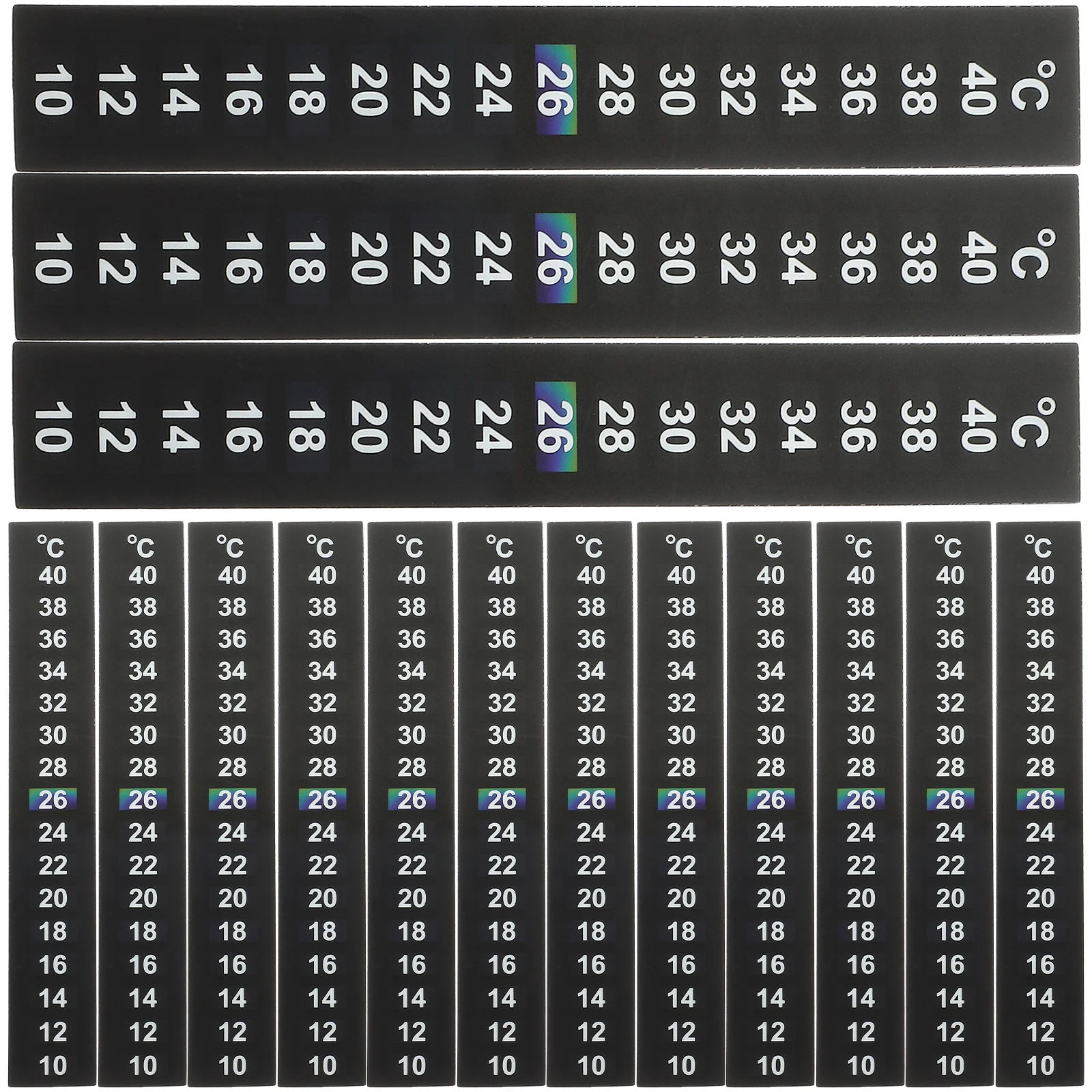 15pcs LCD Thermometer Strip Fish Tank Aquarium Reptile Box Temperature Measuring Range 10 40 Degree PET Liquid Crystal Material
15pcs LCD Thermometer Strip Fish Tank Aquarium Reptile Box Temperature Measuring Range 10 40 Degree PET Liquid Crystal Material