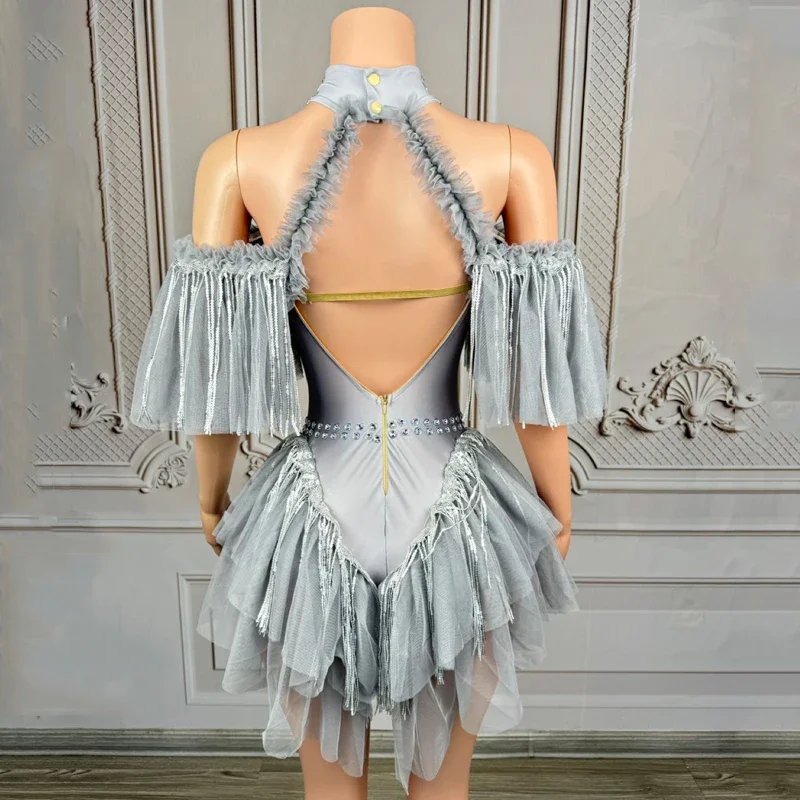 Rhinestones Party Dress Women Group Jazz Dance Clothing Stage Performance Outfit Bar DJ DS Festival outfit
Rhinestones Party Dress Women Group Jazz Dance Clothing Stage Performance Outfit Bar DJ DS Festival outfit