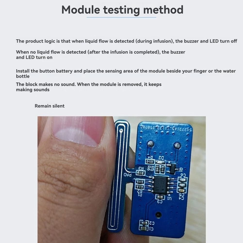 【A42U】TC310D Компактный дизайн Модуль обнаружения инфузии Технология сенсорного реагирования для обнаружения жидкости 
【A42U】TC310D Компактный дизайн Модуль обнаружения инфузии Технология сенсорного реагирования для обнаружения жидкости