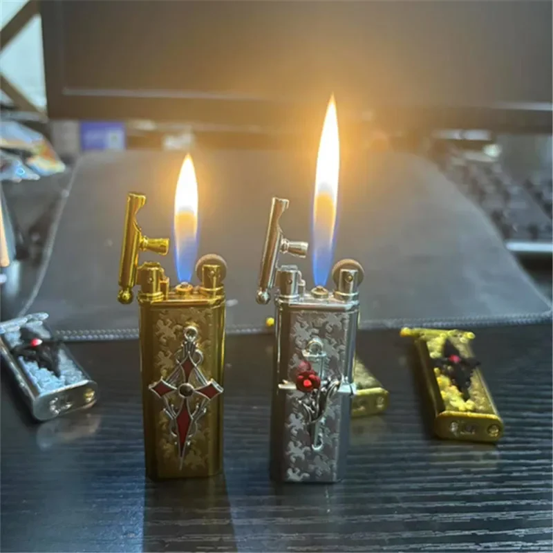 Pure Handmade Vintage Permanent Grinding Wheel Open Flame Lighter Retro Gift For Girls Fashionable Cigarette Accessories
Pure Handmade Vintage Permanent Grinding Wheel Open Flame Lighter Retro Gift For Girls Fashionable Cigarette Accessories