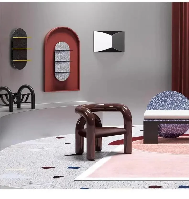 Nordic minimalist stainless steel chair creative design U-shaped chair electroplating process home living room chair YX960TB
Nordic minimalist stainless steel chair creative design U-shaped chair electroplating process home living room chair YX960TB
