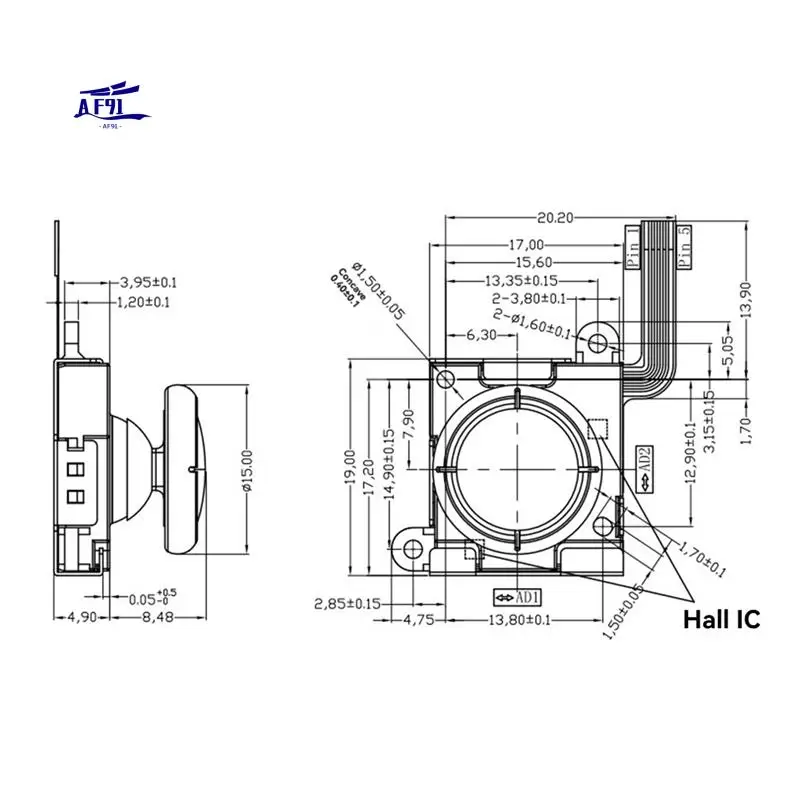 AF91-2 шт. электромагнитный джойстик TMR для ANBERNIC RG505 RG405M RG405V Rgcube туннельный джойстик с магнитным сопротивлением
AF91-2 шт. электромагнитный джойстик TMR для ANBERNIC RG505 RG405M RG405V Rgcube туннельный джойстик с магнитным сопротивлением
