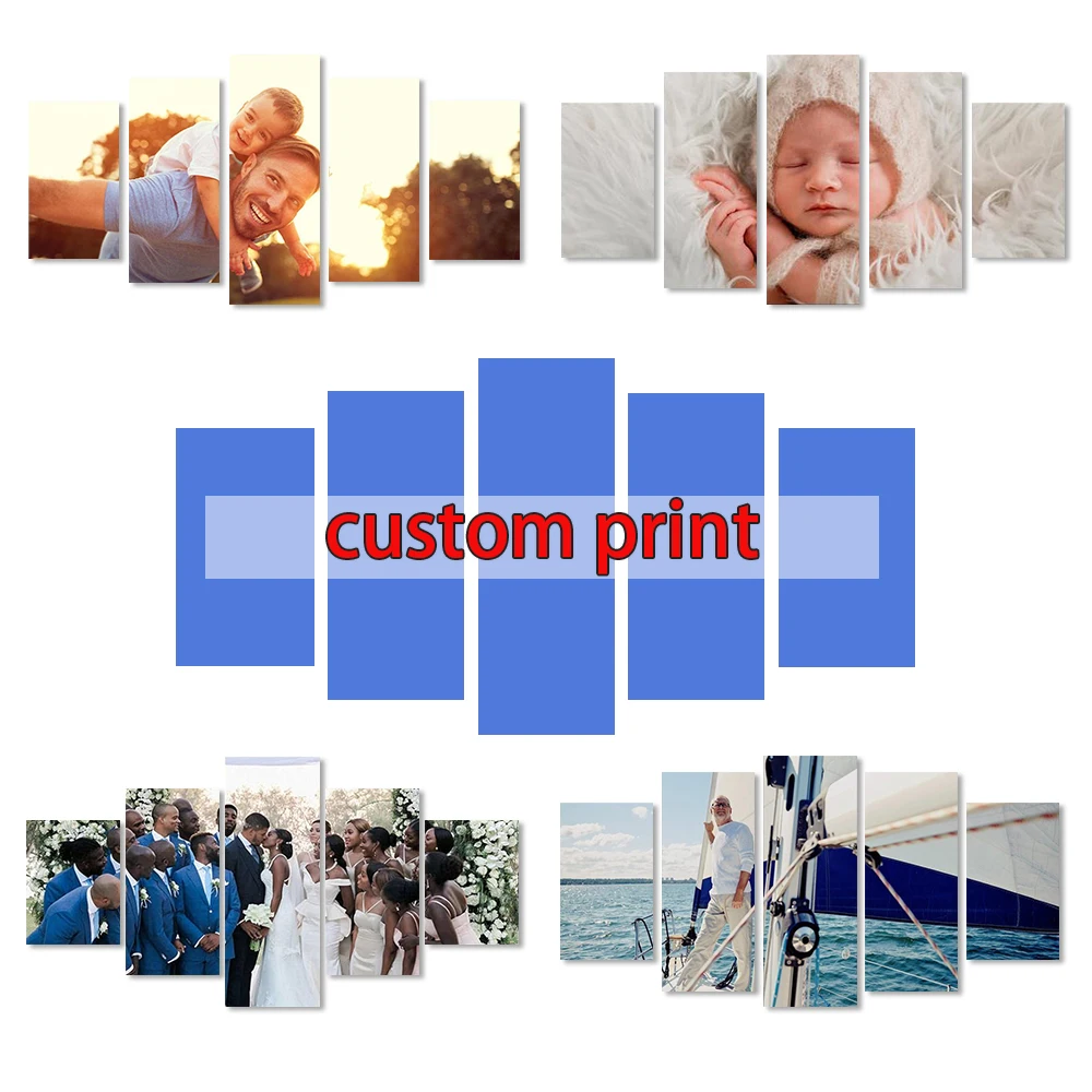 5 Piece Canvas Wall Art Custom Photo Customized Posters Picture Home Decor Framed Painting Interior Decor Room Decoration
5 Piece Canvas Wall Art Custom Photo Customized Posters Picture Home Decor Framed Painting Interior Decor Room Decoration