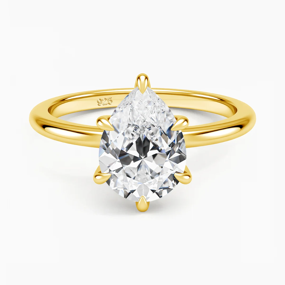 18k Gold Color Pear Cut Moissanite Rings for Women WaterDrop Solitaire Lab Diamond Engagement Ring Bride Wedding Band
18k Gold Color Pear Cut Moissanite Rings for Women WaterDrop Solitaire Lab Diamond Engagement Ring Bride Wedding Band