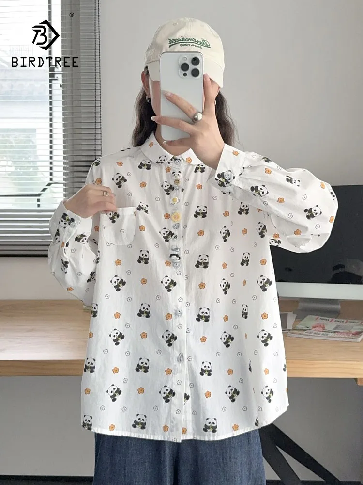 New 2026 Spring Women Cotton Long Sleeve Shirt, Turn-down Collar Print, Mori Girl Japan Preppy Style Sweet Loose Blouse T62987CC
New 2026 Spring Women Cotton Long Sleeve Shirt, Turn-down Collar Print, Mori Girl Japan Preppy Style Sweet Loose Blouse T62987CC