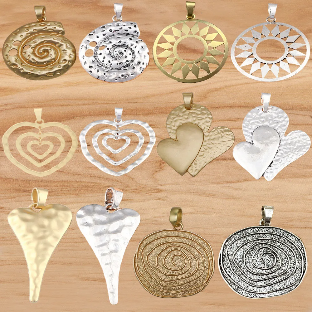 1Piece Matte Gold/Antique Sliver Large Seasnail/Heart Medallion Jewellery Pendnat For Handmade Necklace Making Findings Material
1Piece Matte Gold/Antique Sliver Large Seasnail/Heart Medallion Jewellery Pendnat For Handmade Necklace Making Findings Material