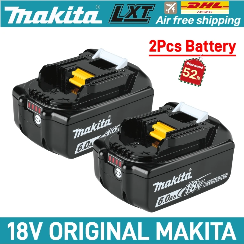 BL1860B Batería recargable Makita 100% Original, batería de herramienta Makita, 6Ah/5Ah/3Ah, para batería Makita de 18V BL1850
BL1860B Batería recargable Makita 100% Original, batería de herramienta Makita, 6Ah/5Ah/3Ah, para batería Makita de 18V BL1850