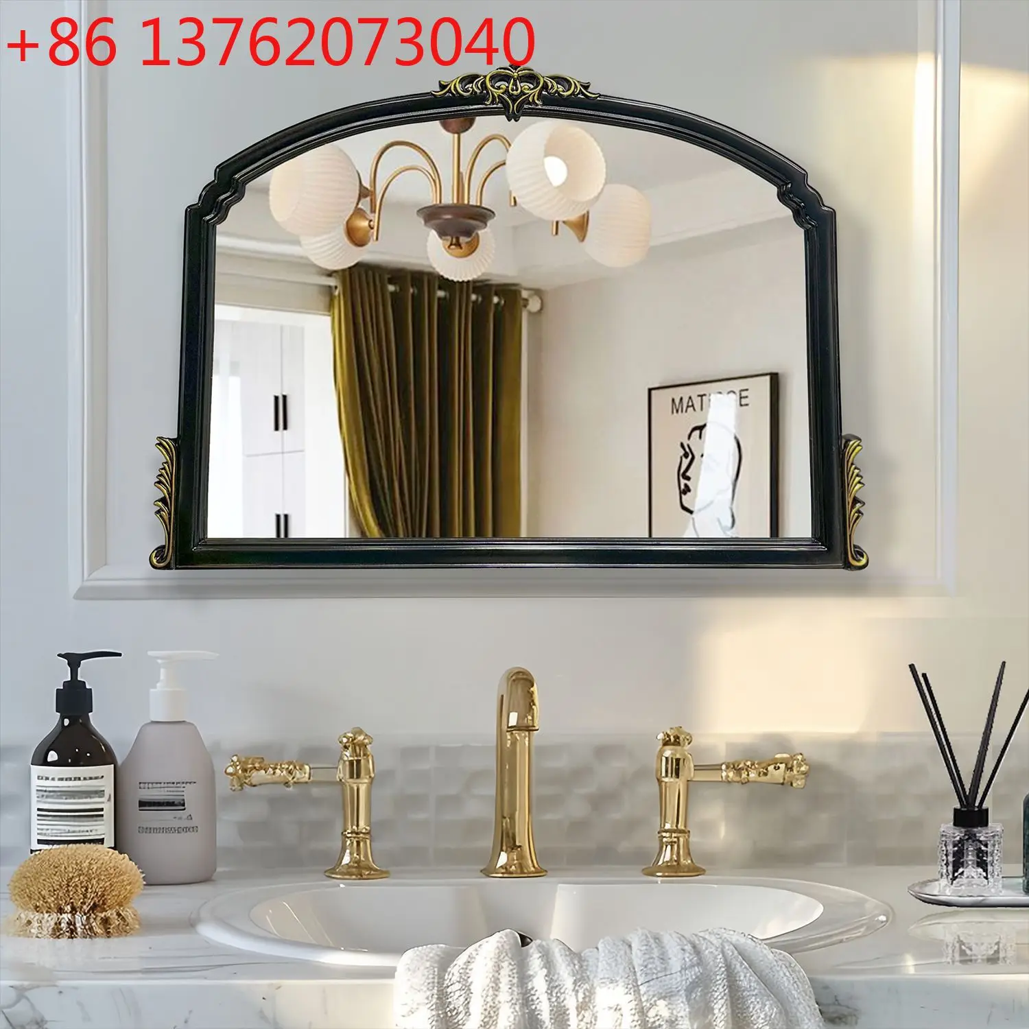 New French retro carved bathroom mirror wall art photo frame decorative mirror
New French retro carved bathroom mirror wall art photo frame decorative mirror