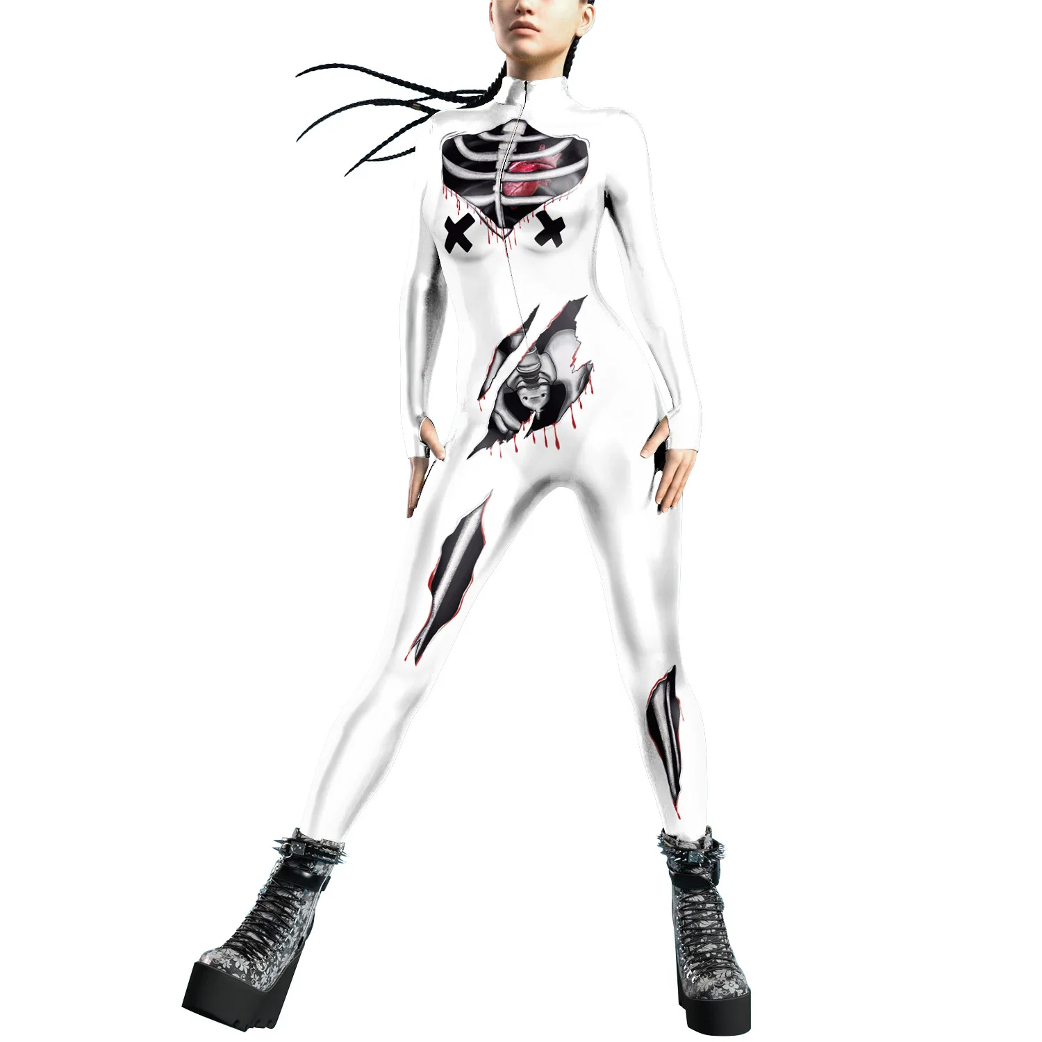 Women Men Future Robot Machine Skull 3D Printed Punk Jumpsuit Halloween Cosplay Costumes Party Role Playing Dress Up Outfit
Women Men Future Robot Machine Skull 3D Printed Punk Jumpsuit Halloween Cosplay Costumes Party Role Playing Dress Up Outfit